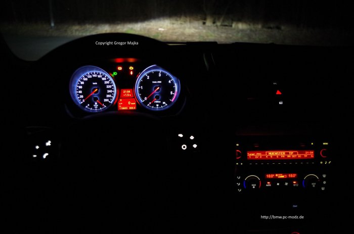 335d Tacho mit Z4 E89 Front inkl Umlötung und Anspassung im 1er