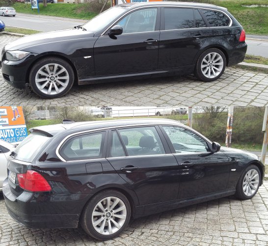 E91 Touring LCI Schwarz Scheibenfolie