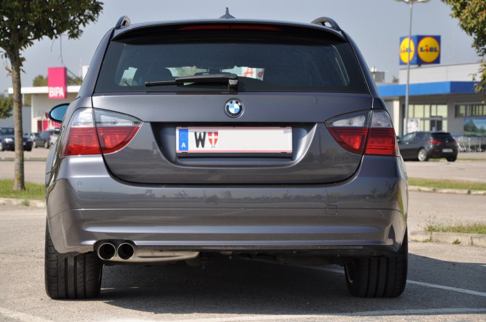 AJ's E91 - Heckansicht