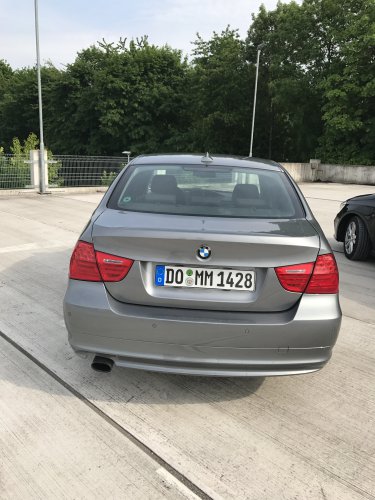 Mein E90 von hinten
