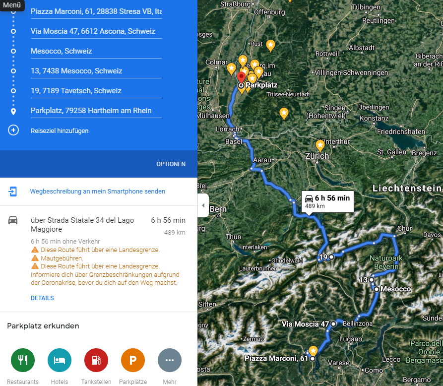 Lago Tour Rückweg