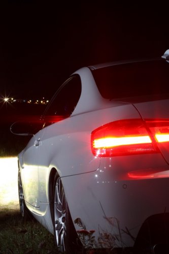 Mein E92 bei nacht