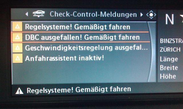 Check-Control-Meldungen