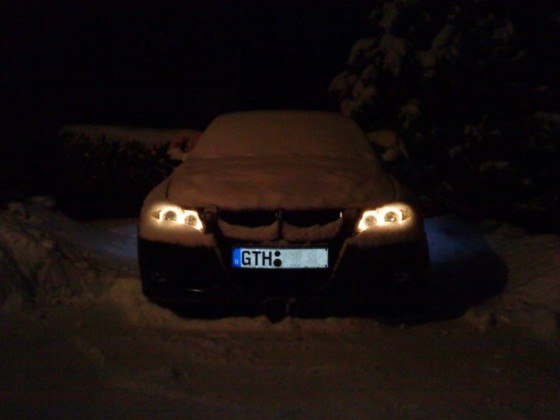 E90 im Schnee