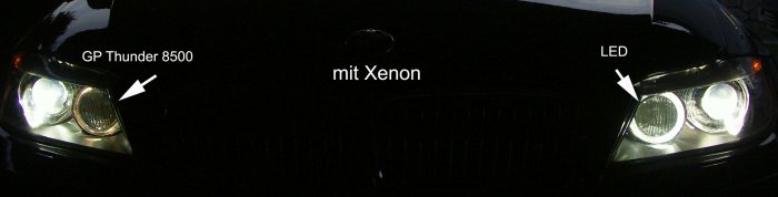 LED mit Xenon