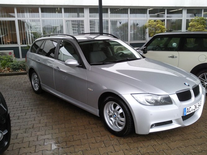 Mein E91 bei Abholung und am Rursee