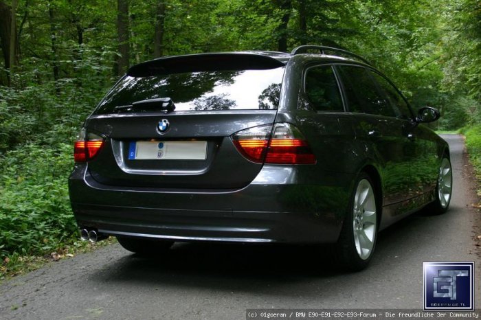 E91 320d im Wald 1