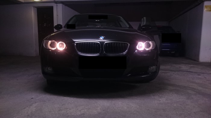 E92 MTEC Super White H8 (Fahrerseite) vs Standard