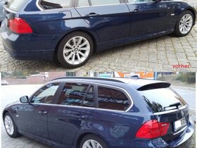 E91 LCI tiefseeblau Scheiben foliert