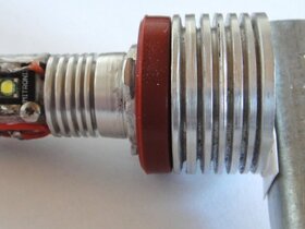 Lampe seitlich, Detail